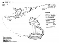 Bosch 0 601 331 403  Angle Grinder 220 V / Eu Spare Parts